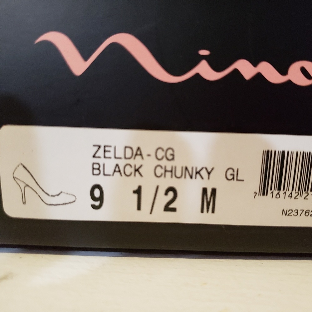 Nina Black glitter heels - Picture 6 of 6